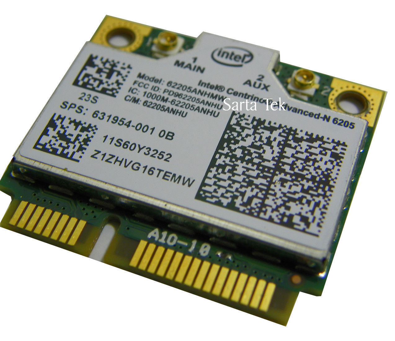 Intel Centrino Advanced-N 6205 62205ANHMW dual band PCIe HP SPS: 631954-001