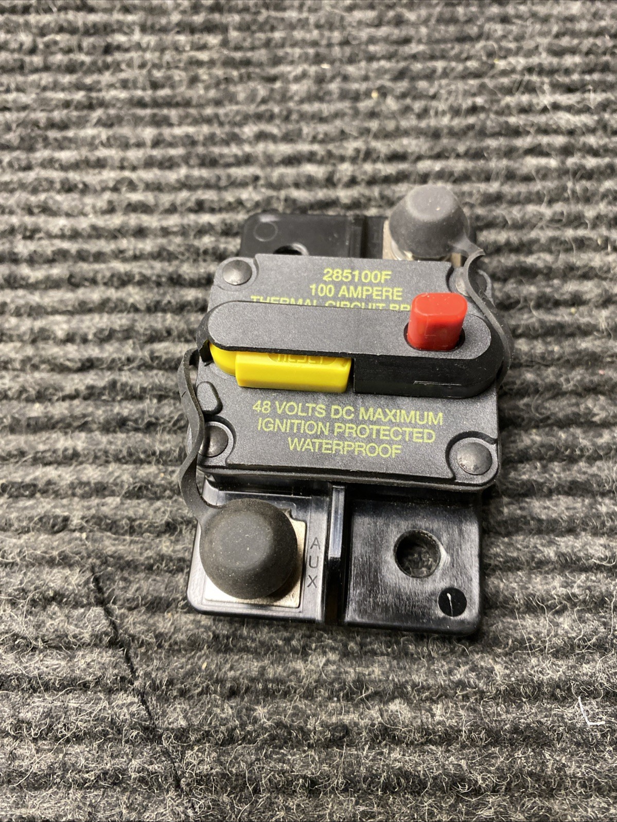 Marine 100 Amp 48V DC 285100F Thermal Circuit Breaker Waterproof Wet Location