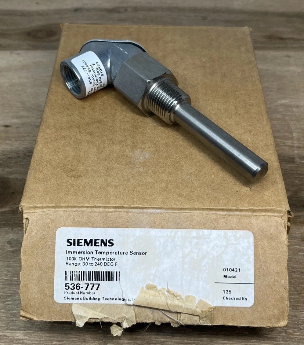 Siemens 536-777 Immersion Temperature Sensor Model 010421