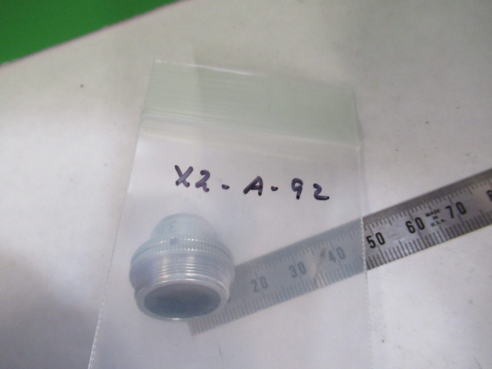 OBJECTIVE ERNST LEITZ 3.5X /170 OPTICS MICROSCOPE PART AS PICTURED X2-A-92