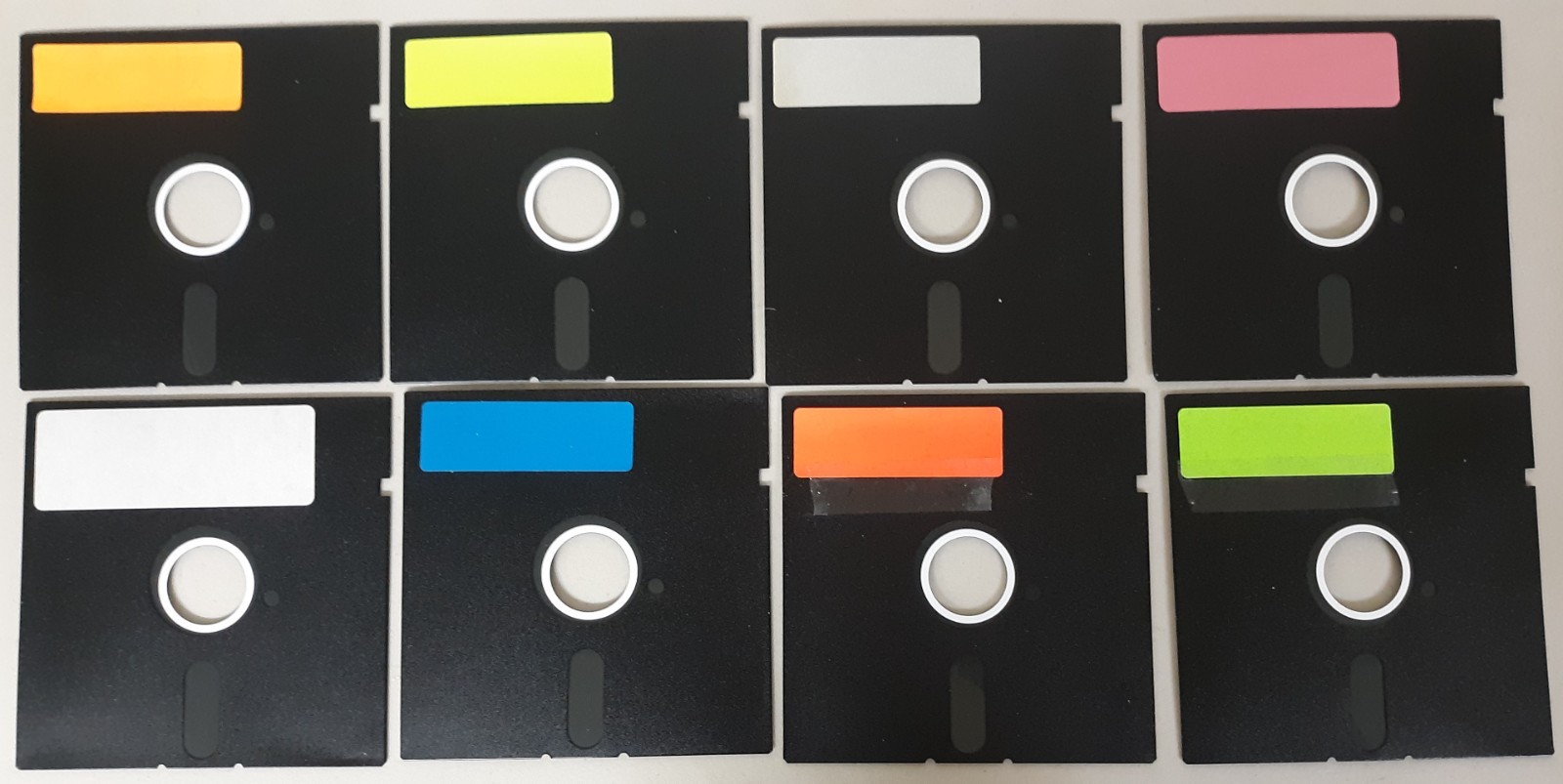 Lot of 8 Apple II floppy disks 5.25" to be reformatted and used as a blank disk.