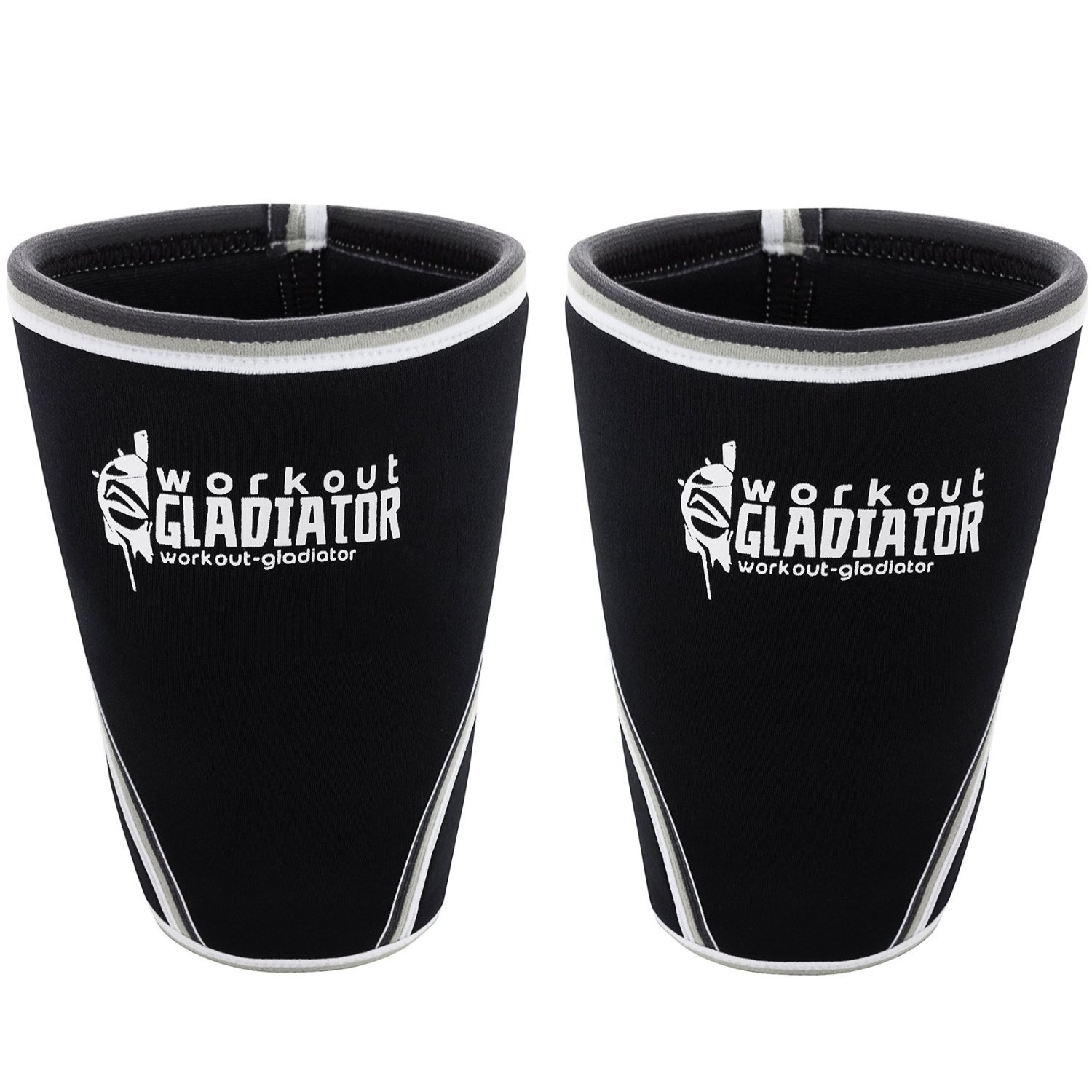 Knee Compression Sleeve Pair 7 MM Max Support Crossfit Running Squats Lifting