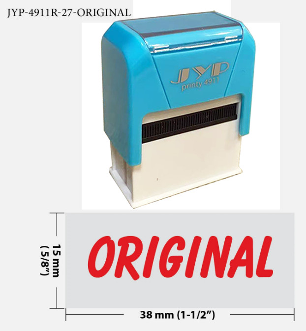 Original - Self Inking Rubber Stamp - JYP 4911R-27  (RED INK)