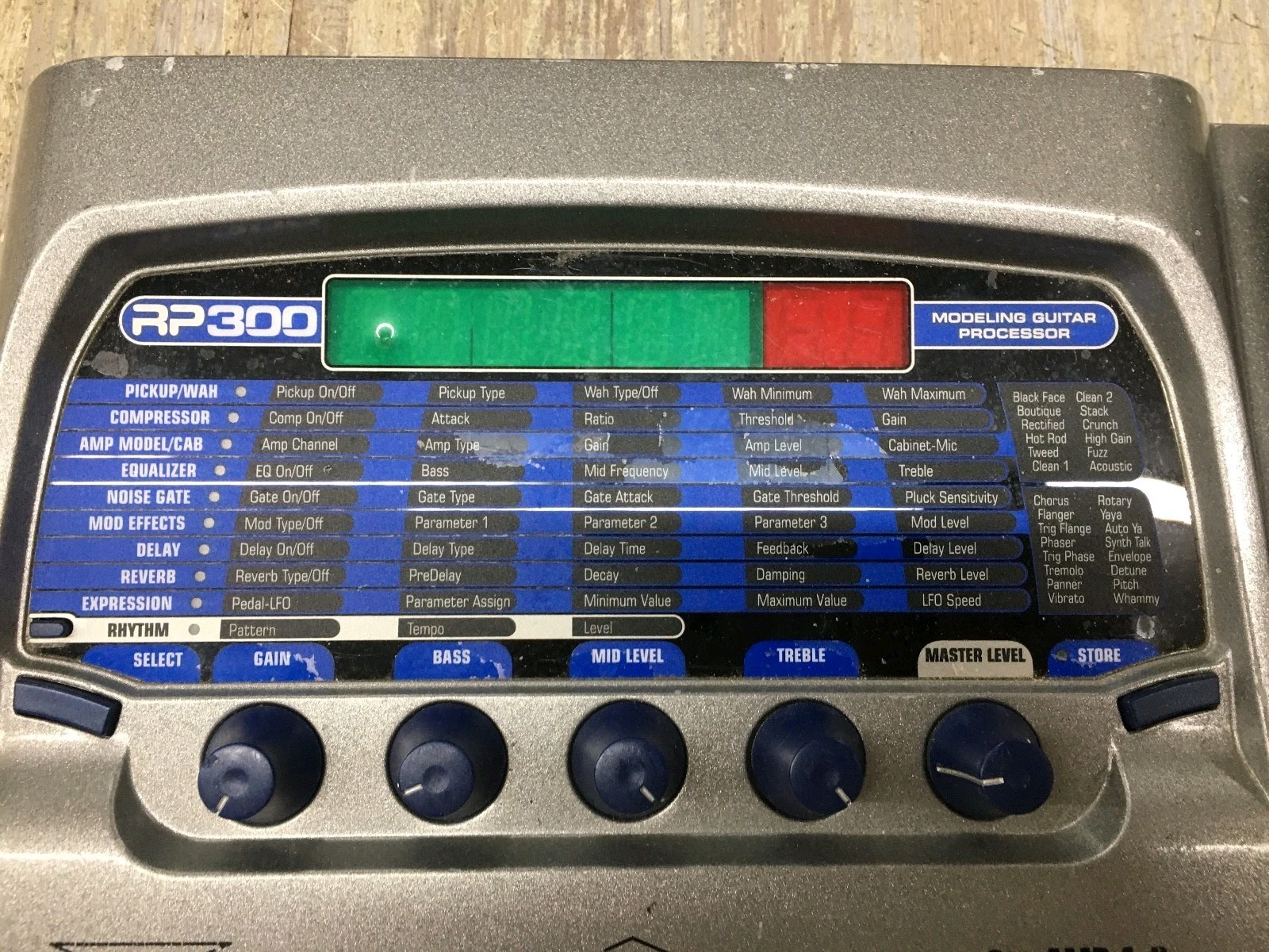 DigiTech RP300 Modeling Guitar Processor Multi-Effects Pedal/free shipping