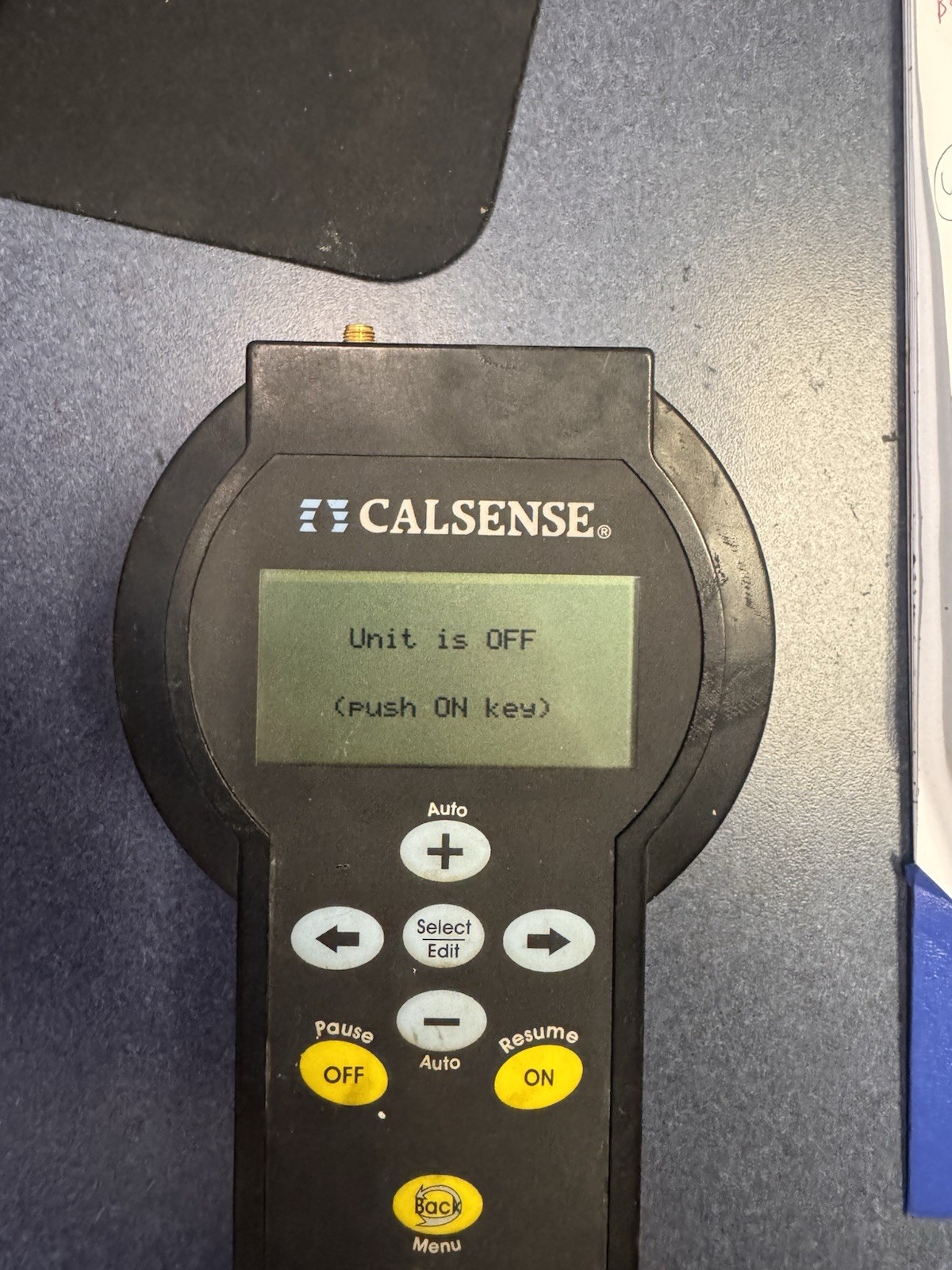 Calsense Remote Sense RRe-Tran Irrigation Controller LC-Display Push Button