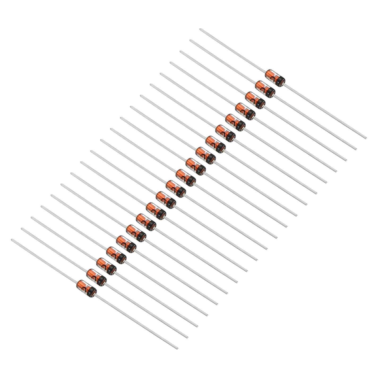 20Pcs Zener Diode 0.5W Zener Diode Assortment 2.4V DO-35 0.15 x 0.07inch