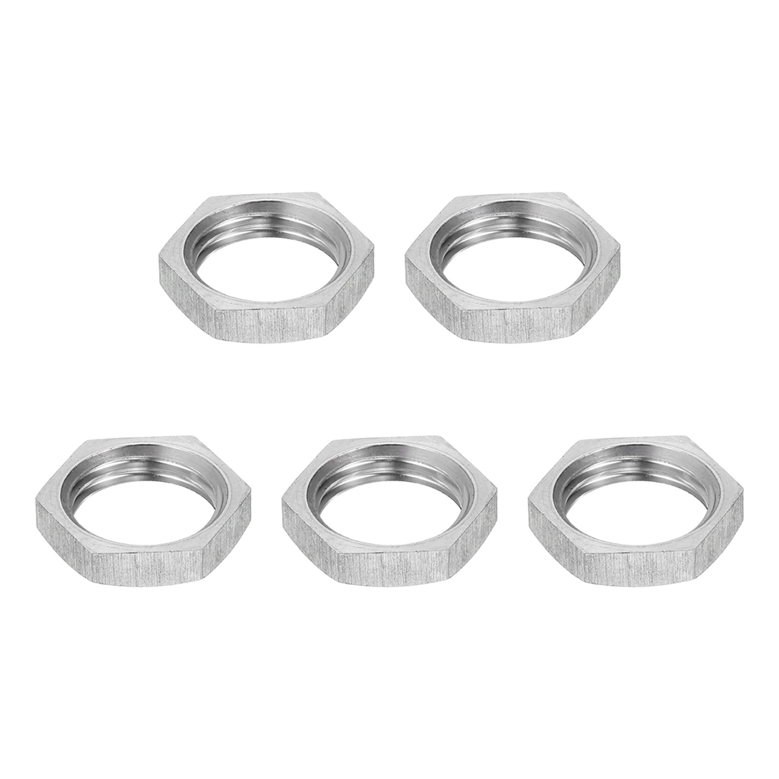M14x1.5x4mm Steel Hex Nuts, 5Pcs Metal Screw Nuts Fasteners, 17mm Width