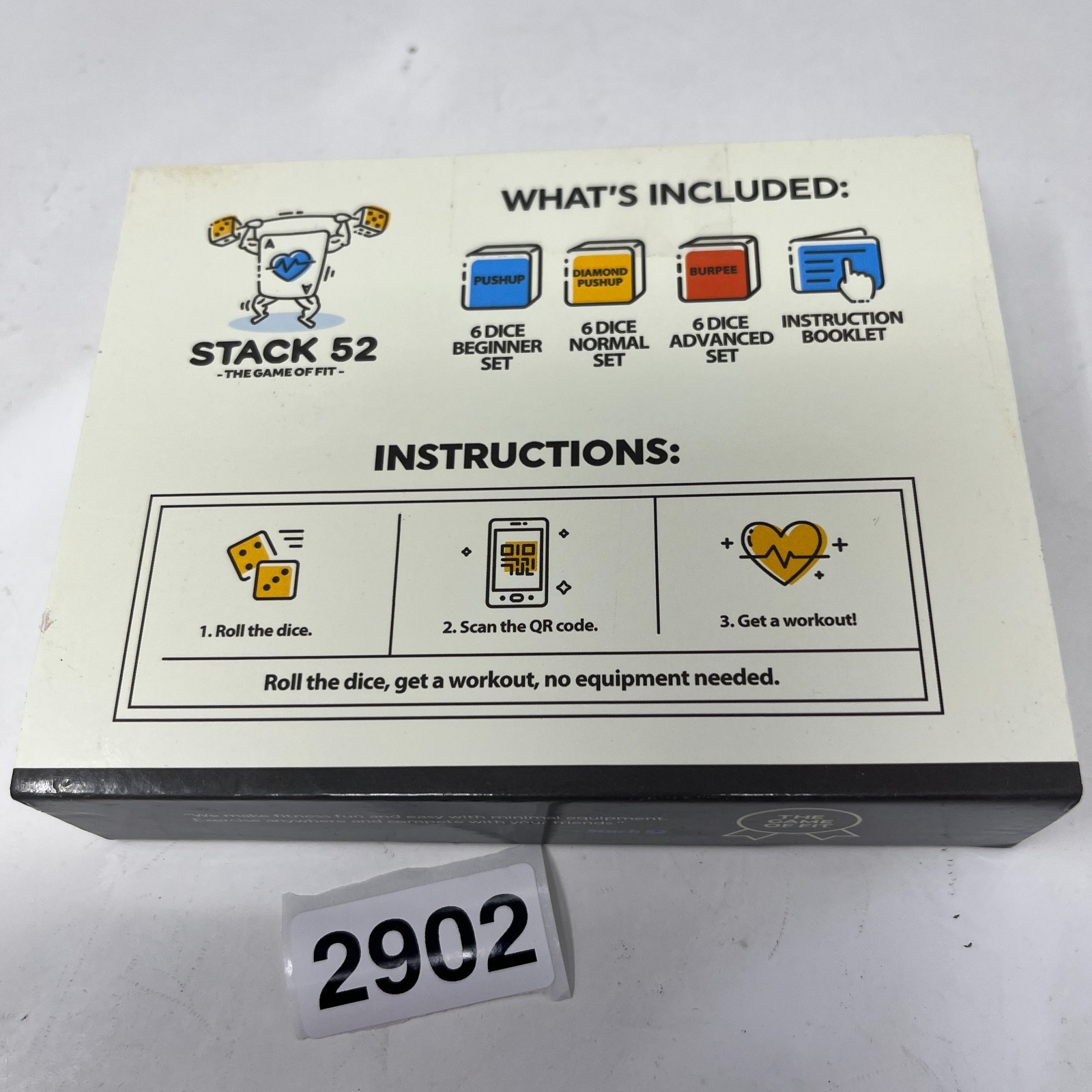 Quick Sweat Dice Game Exercise Dice - Stack 52 18 Dice Mega Set COMPLETE