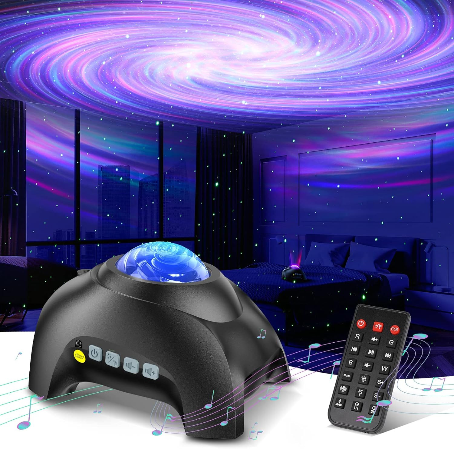 Northern Galaxy Light Aurora Projector with 33 Light Effects, Night Lights LED S