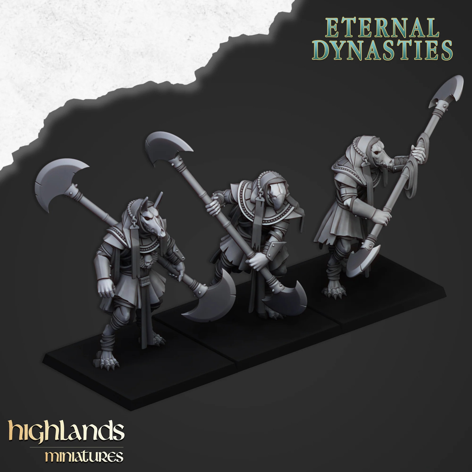 Anubis Guard (Set of 3) - 28-32mm Eternal - Resin Tabletop Miniatures