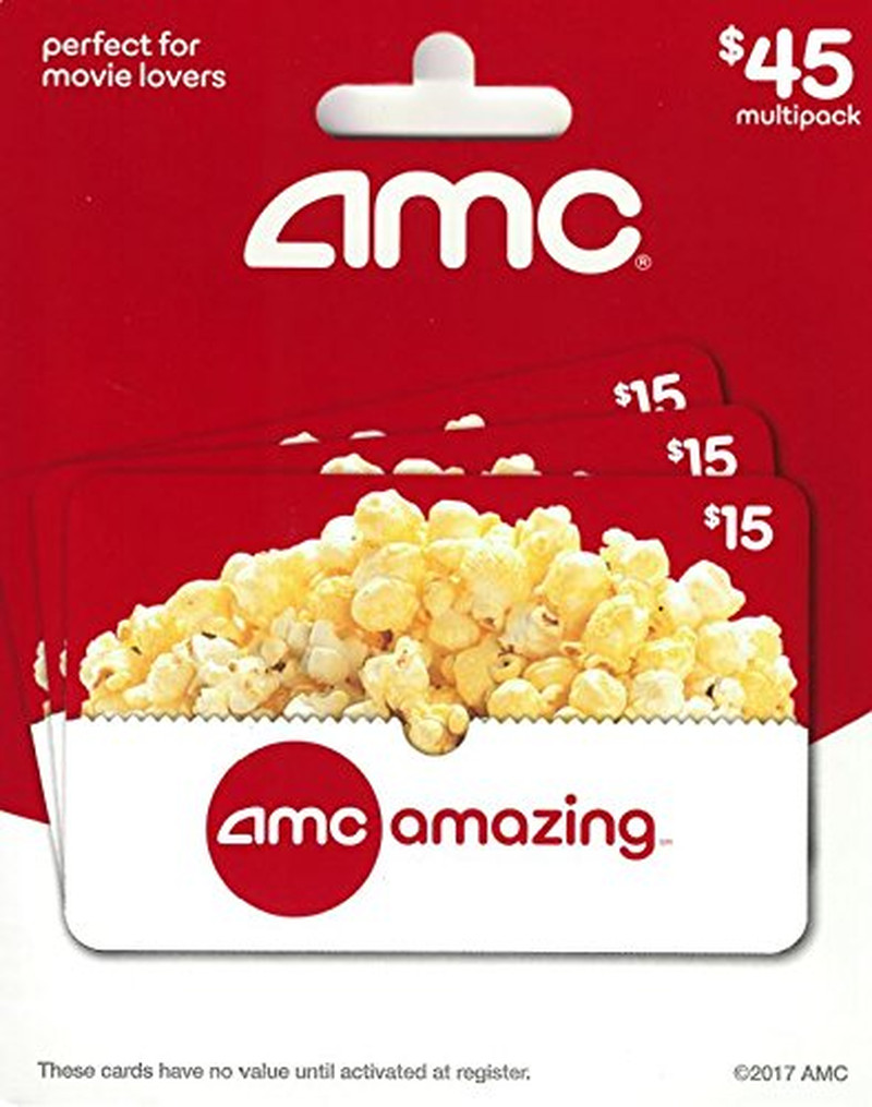 AMC Theatre Gift Cards, Multipack of 3 - $15