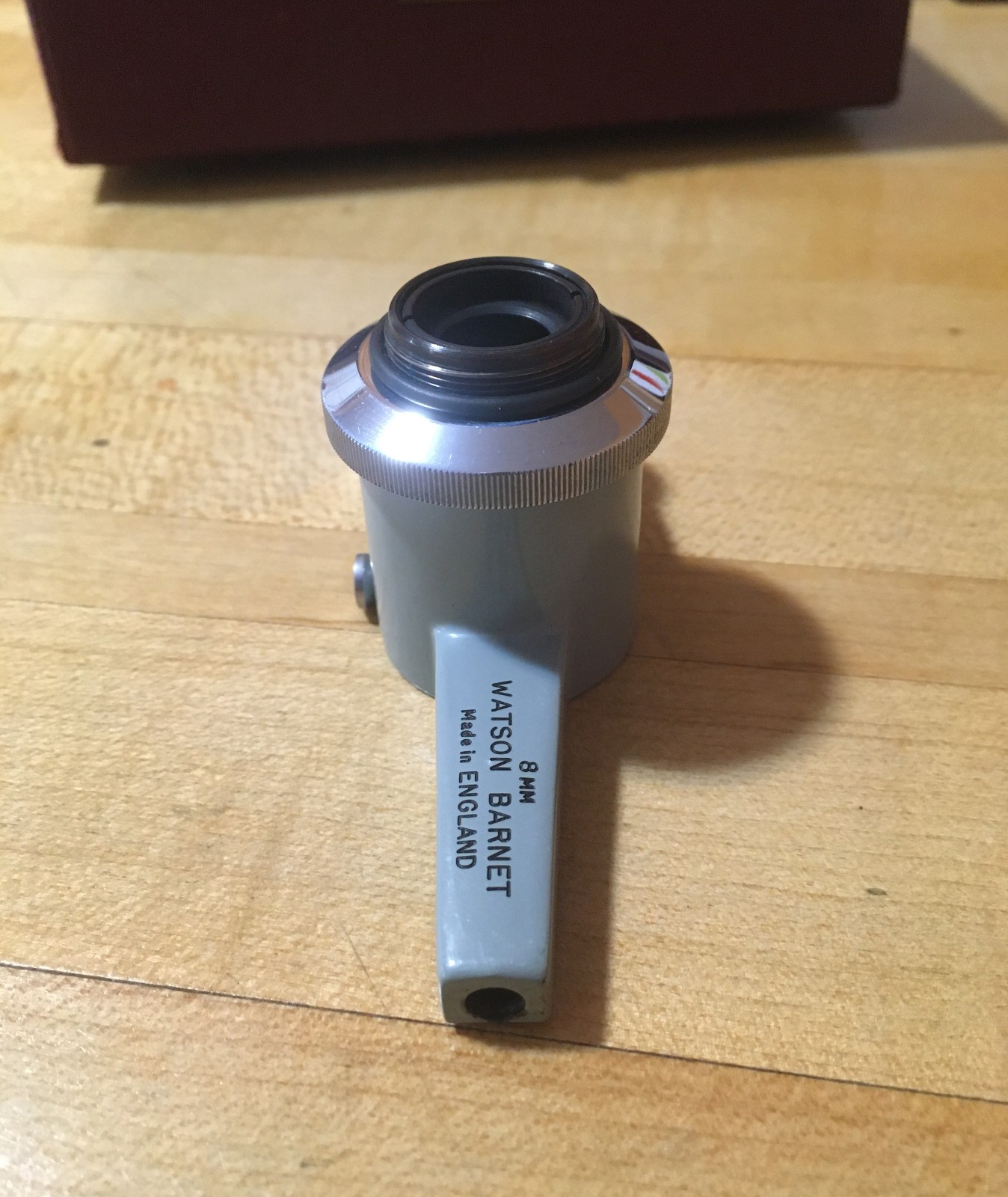 Watson Barnet 8mm Interferometer Microscope Objective plus holder