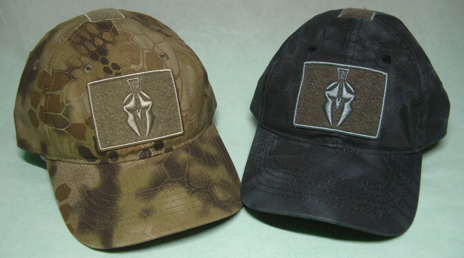 KRYPTEK SPARTAN HELMET TAPE PATCH HUNTING HAT, CHOICE OF CAMO PATTERN