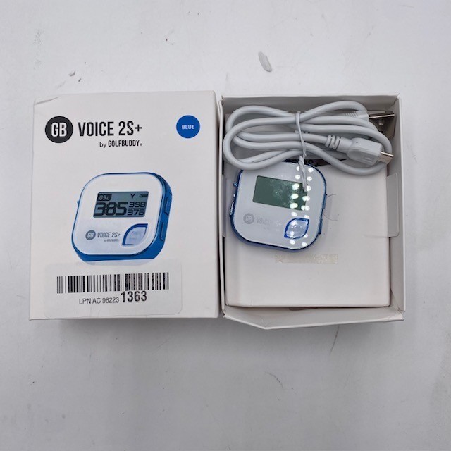 GolfBuddy GB Voice 2S+ Talking Golf GPS White Slope Distance Rangefinder New