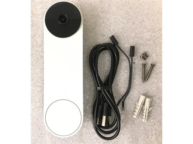 INCOMPLETE! Google Nest Doorbell Battery Snow GA01318-US