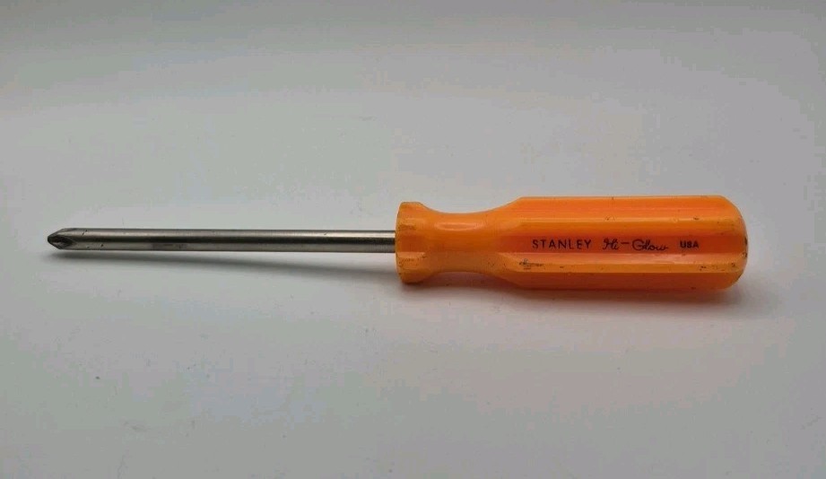 Vintage Stanley Hi-Glow Orange #2 Ph Screwdriver