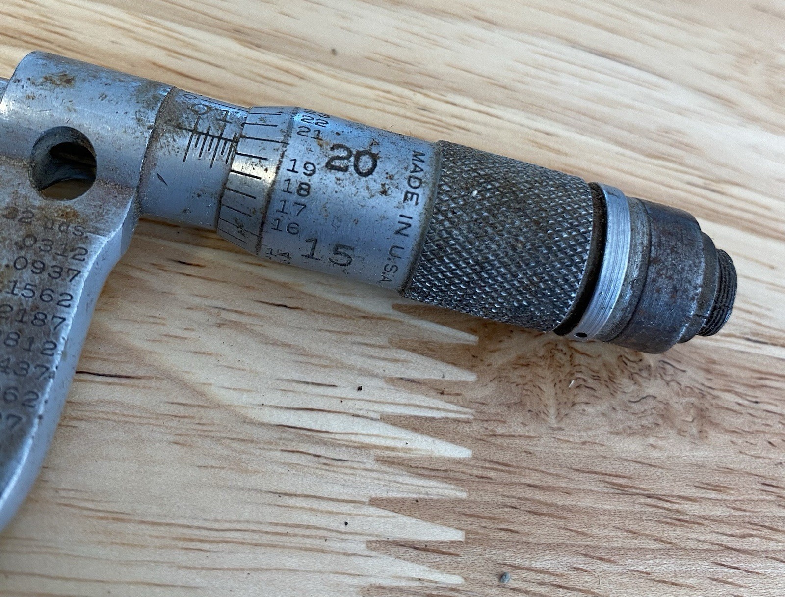 Lufkin Micrometer Model No. 1642V 1-2 Inch