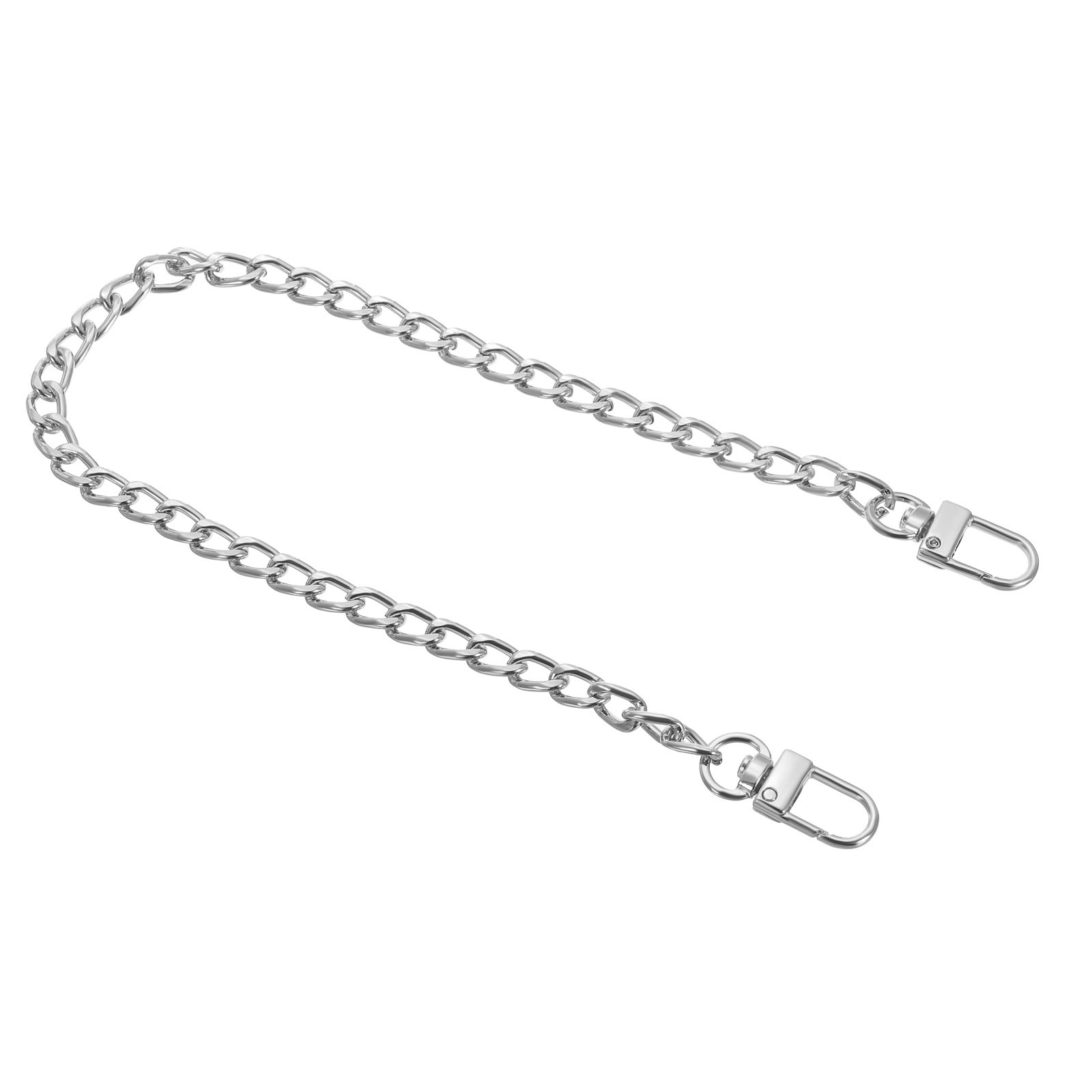 Purse Flat Chain Strap 16" for DIY Purse Handbag Clutch, White