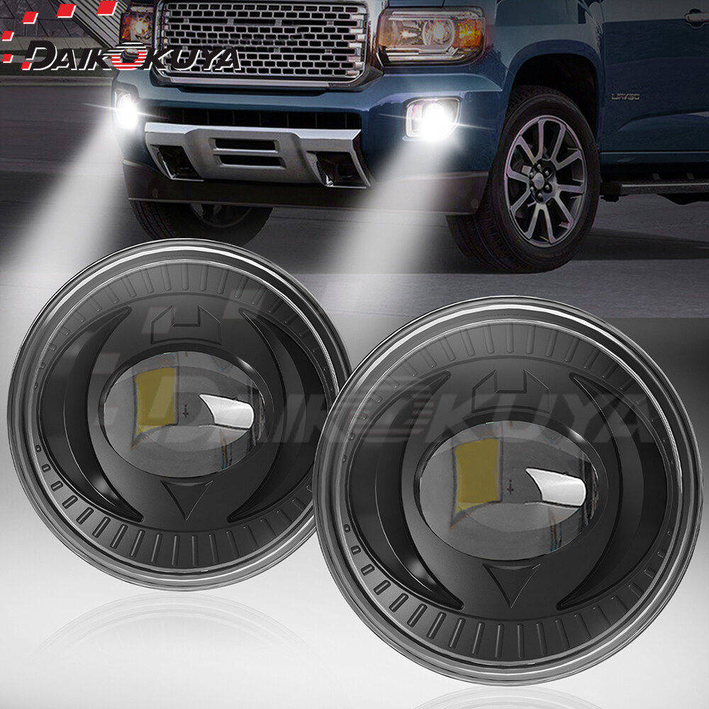 Pair LED Fog Lights Fit For 2007-2014 Chevy Tahoe Avalanche Suburban GMC Lamps