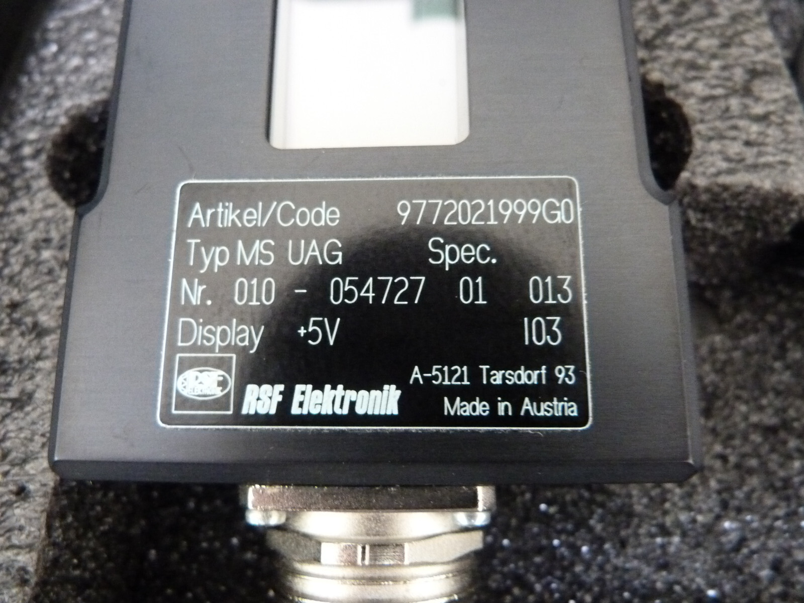 RSF ELEKTRONIK MS-UAG ELECTRONIC SET-UP BOX
