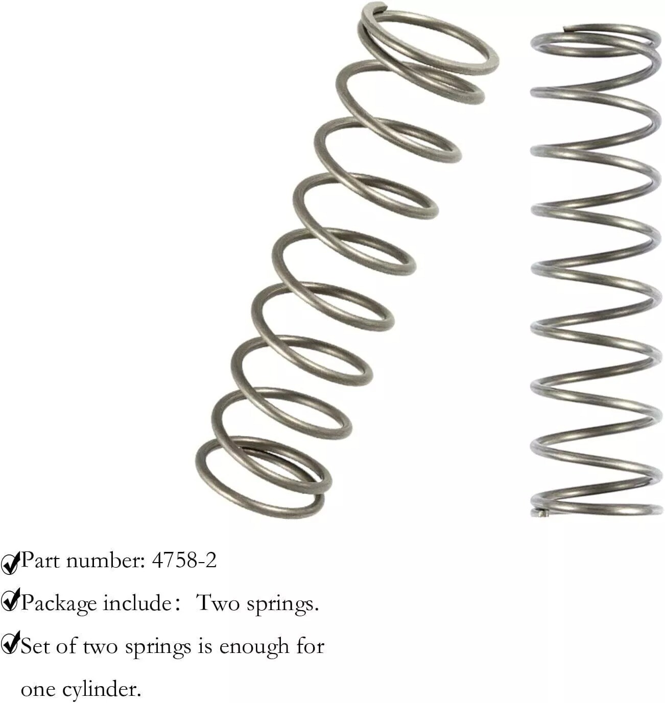 4758-2 Checking Springs Low Tension Replace Valve Spring 2Pcs Set