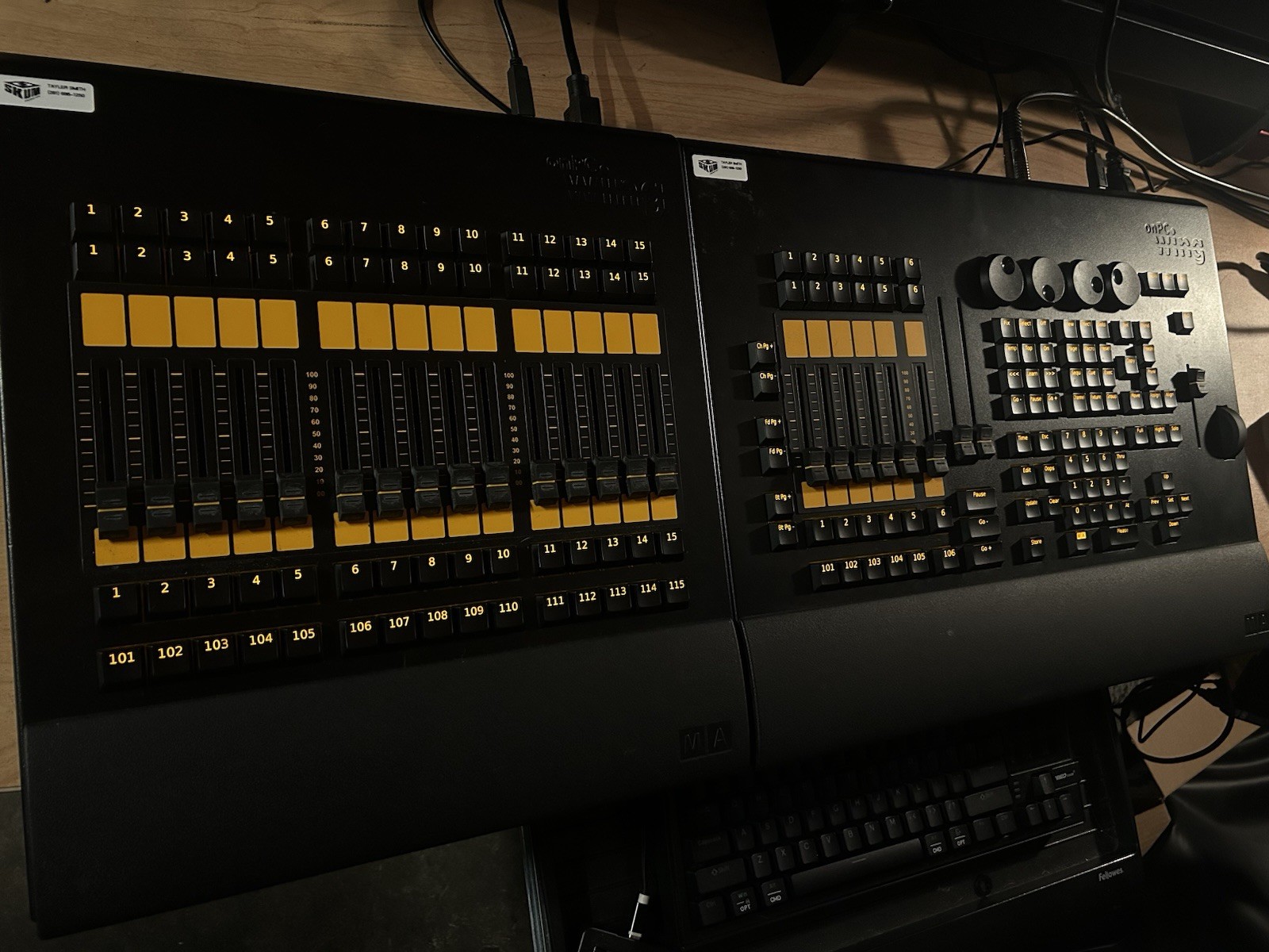 GrandMA2 onPC Command Wing and Fader Wing + Dust Covers