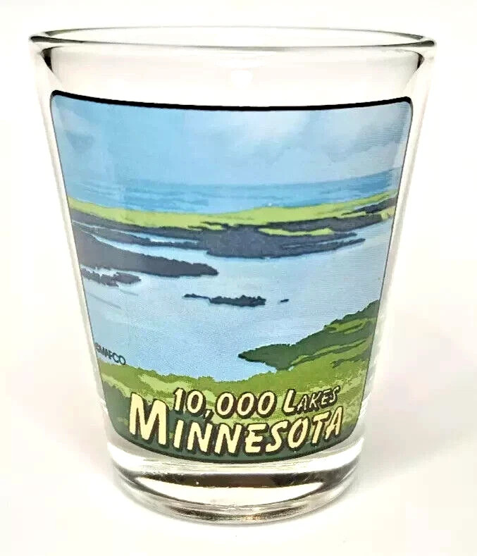 Minnesota Shotglass Land of 10,000 Lakes