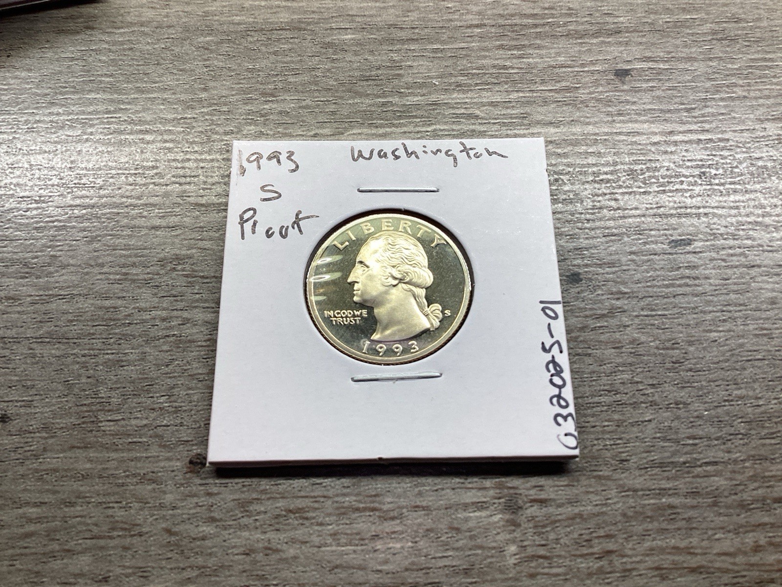 1993 S Washington Proof Quarter from San Francisco Mint 031525 01r