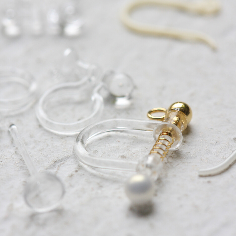 10 Pieces Allergy Free Resin Earring Finding-Earring Post-Earring Hook (4500C)