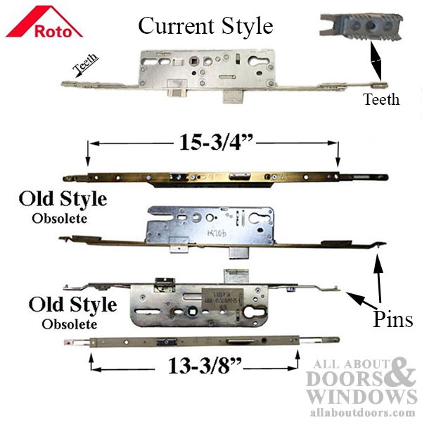 Roto Multipoint Lock Gearbox Current Style 35/92mm Backset Replacement