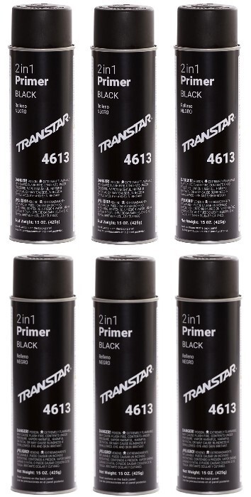 Transtar 4613 2 in 1 Aerosol Primer Black Aerosol - FREE SHIPPING! (6 Pack)