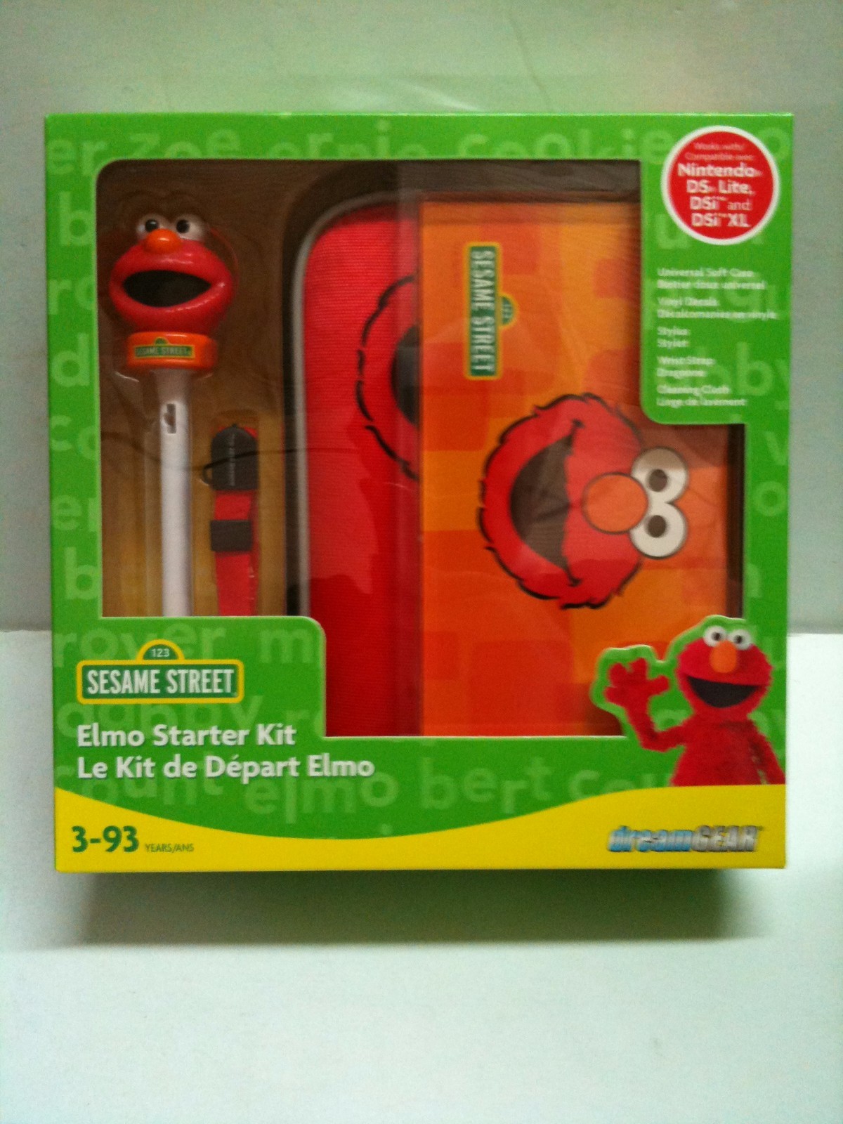 NEW DreamGEAR Sesame Street Elmo 5PC Starter Kit Nintendo DSi XL/DSi/DS lite YY6