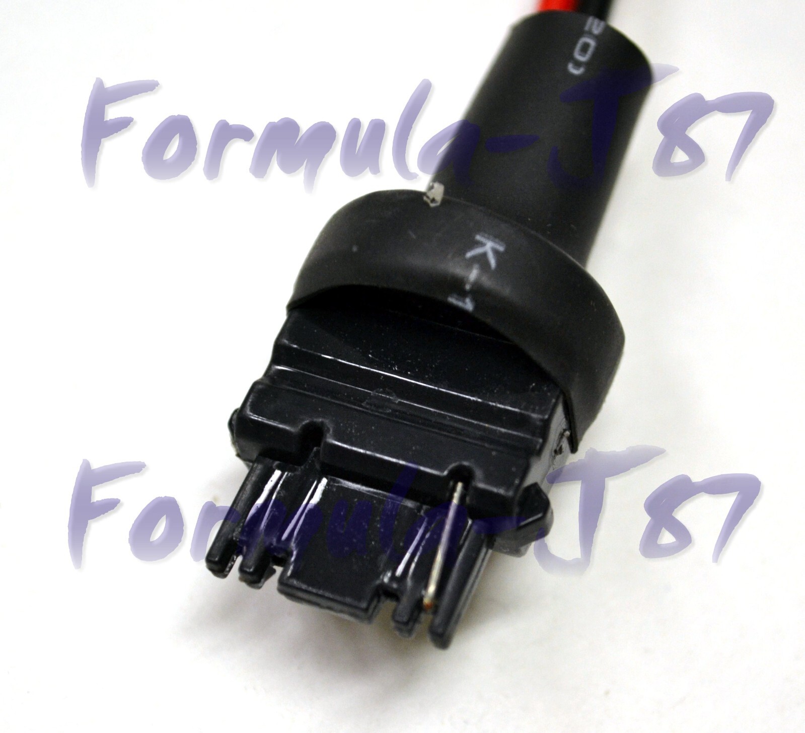 Pigtail Wire Male Socket 3156 T25 Two Harness Cable Back Up Reverse Lamp Plug