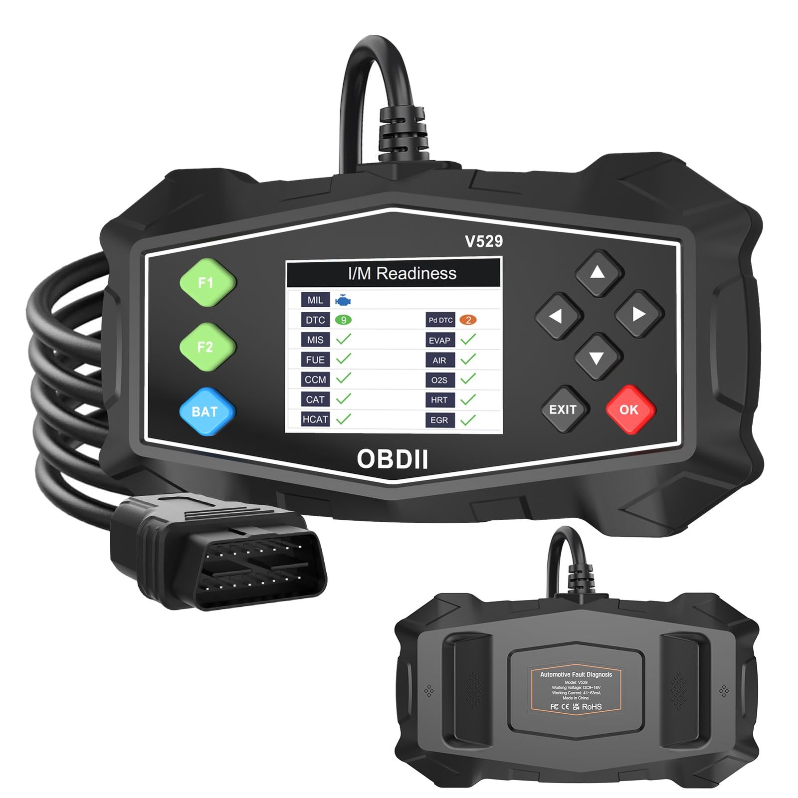 VECOONEEN OBD2 Scanner Diagnostic Code Reader,Automotive 1Pack, OBDIIBlack