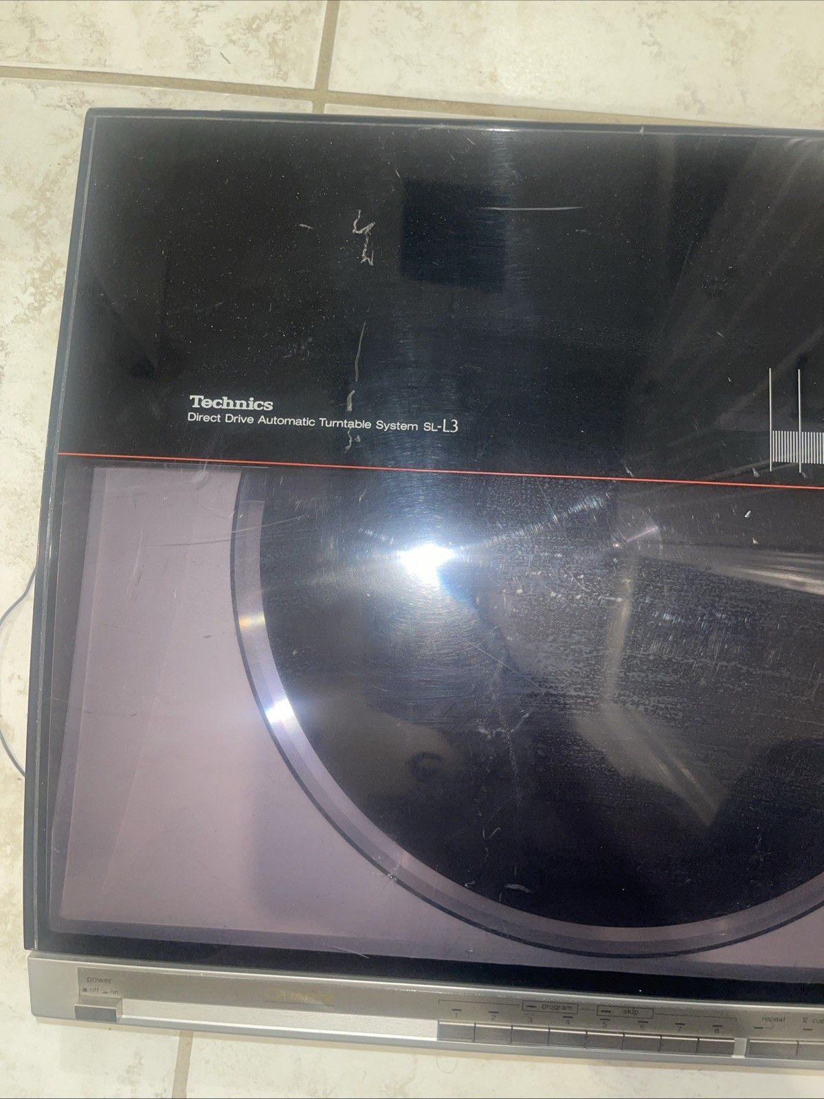 Technics SL-L3 Quartz Direct Drive Automatic Turntable Made in Japan Untested