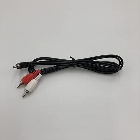 Majority Phono to Aux Cable (RCA Aux) Compatible Fitzwilliam Teton Black