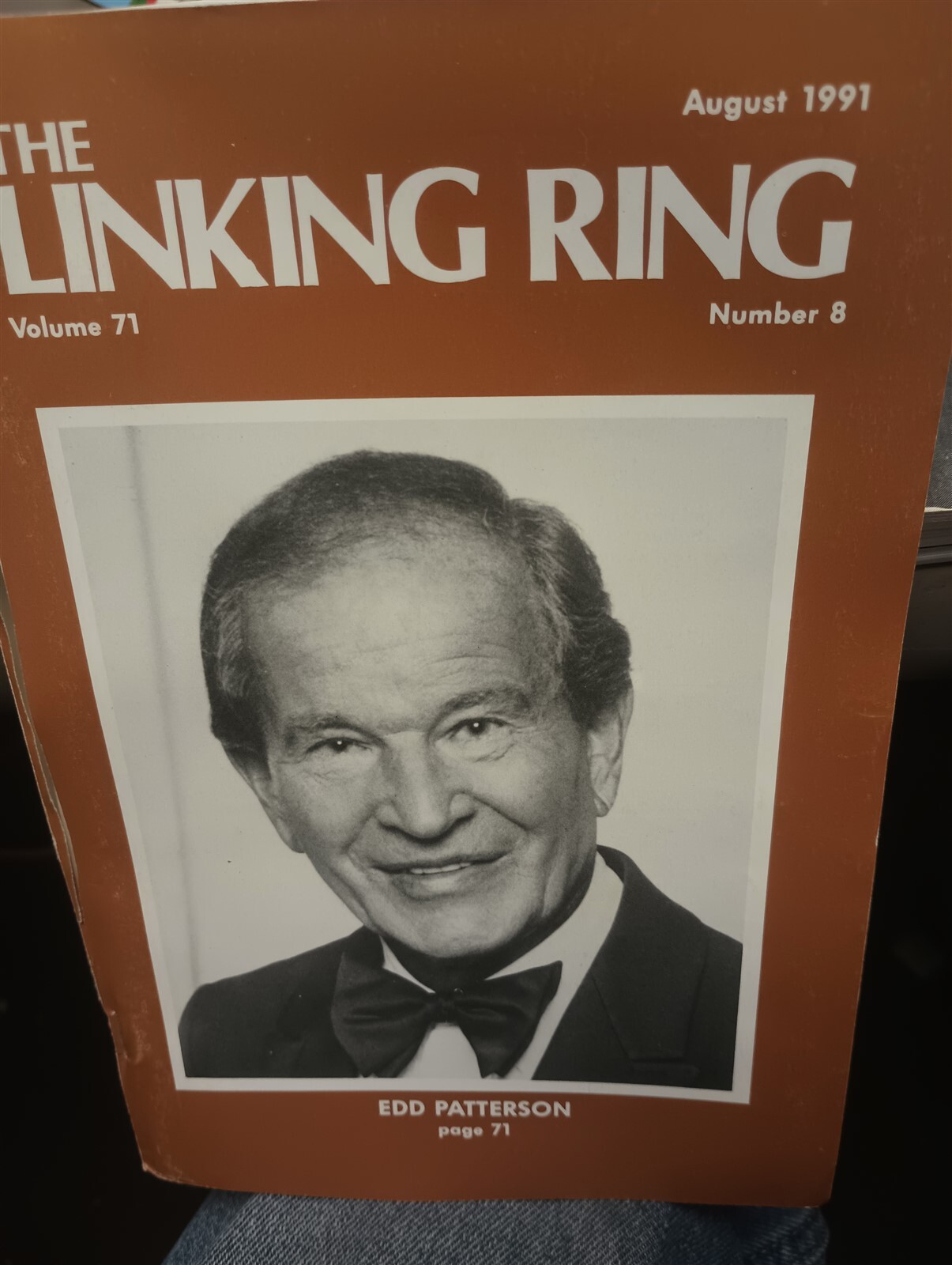 Edd Patterson Linking Ring Issue August 1991