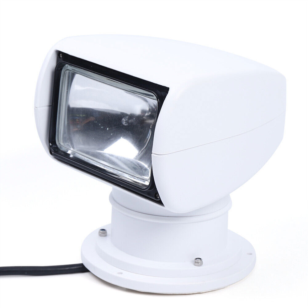 100W Boat Search Light Remote Control Marine Spotlight 360 Rotate 2500LM 12V
