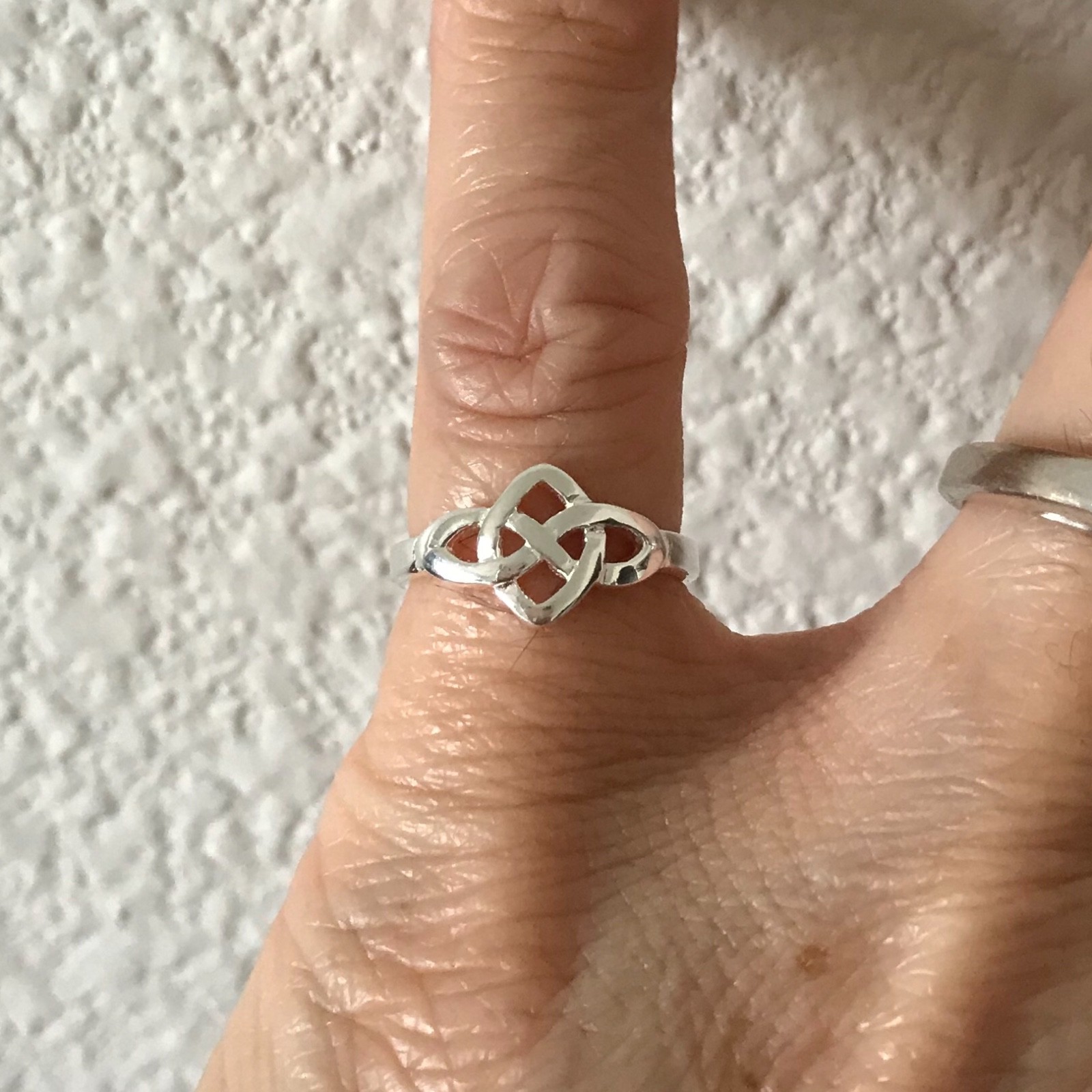 Sterling Silver Celtic Infinity Toe Ring, Love Knot Ring, Silver Rings