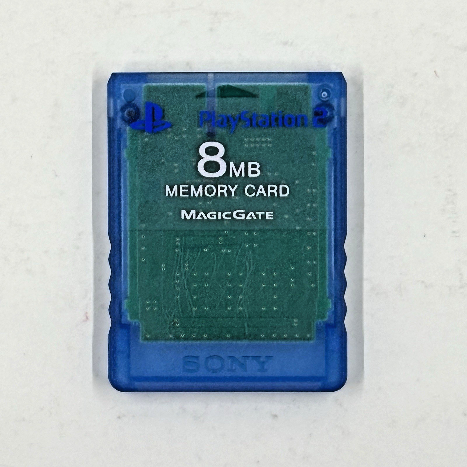 Sony Playstation 2 PS2 Official BLUE MagicGate8mb Memory Card Genuine SCPH-10020