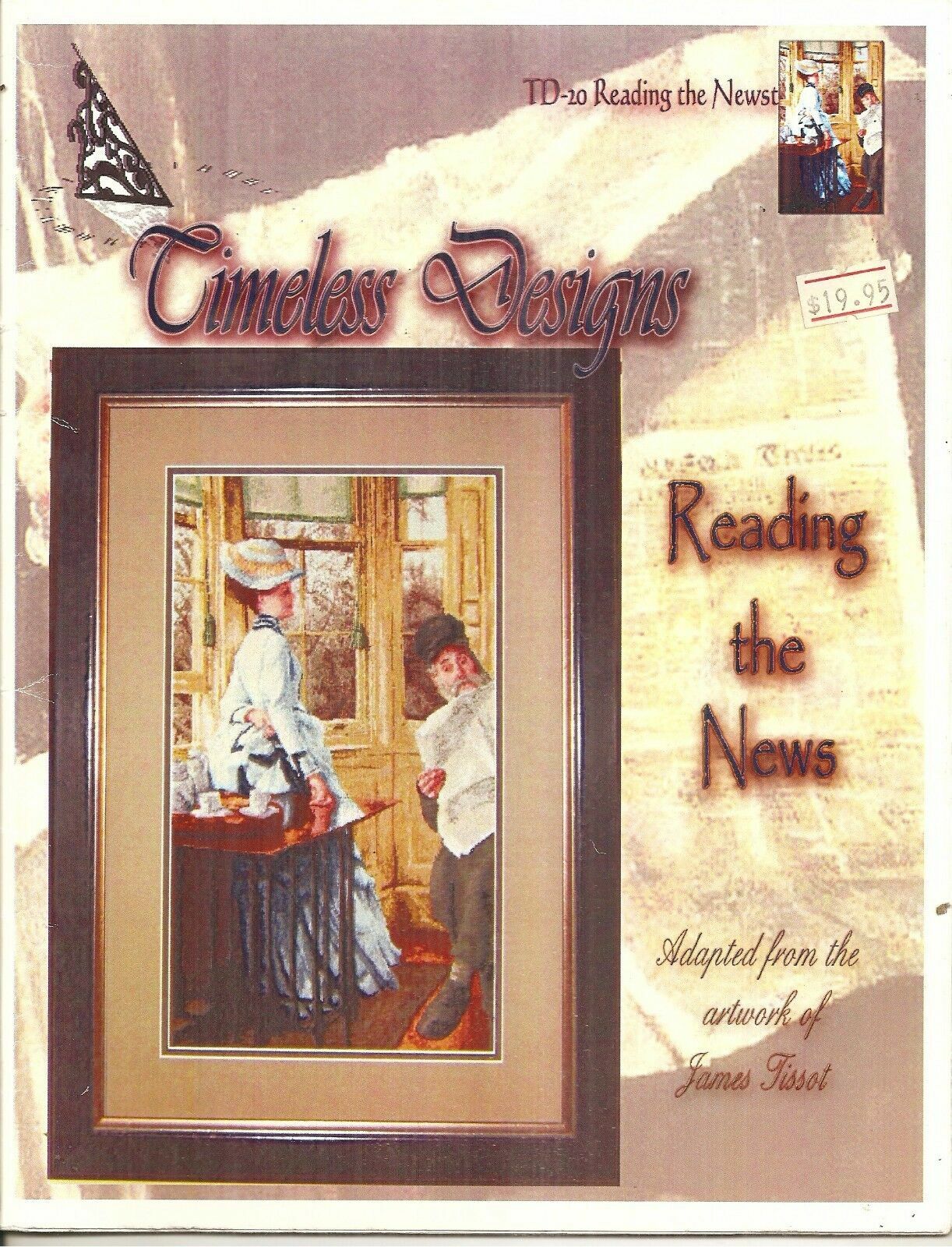 Reading the News - Petit Point Instruction Booklet