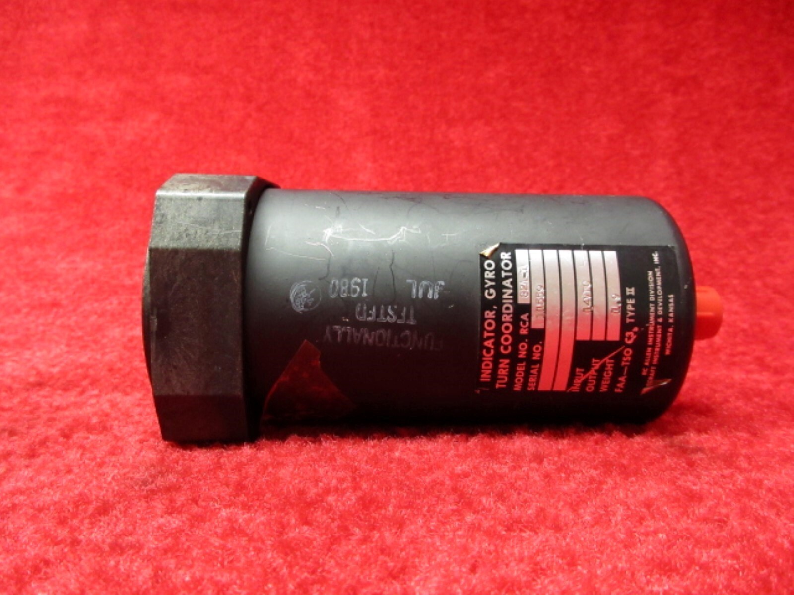 RC Allen 82A-1 Turn Coordinator Gyro Indicator 14V