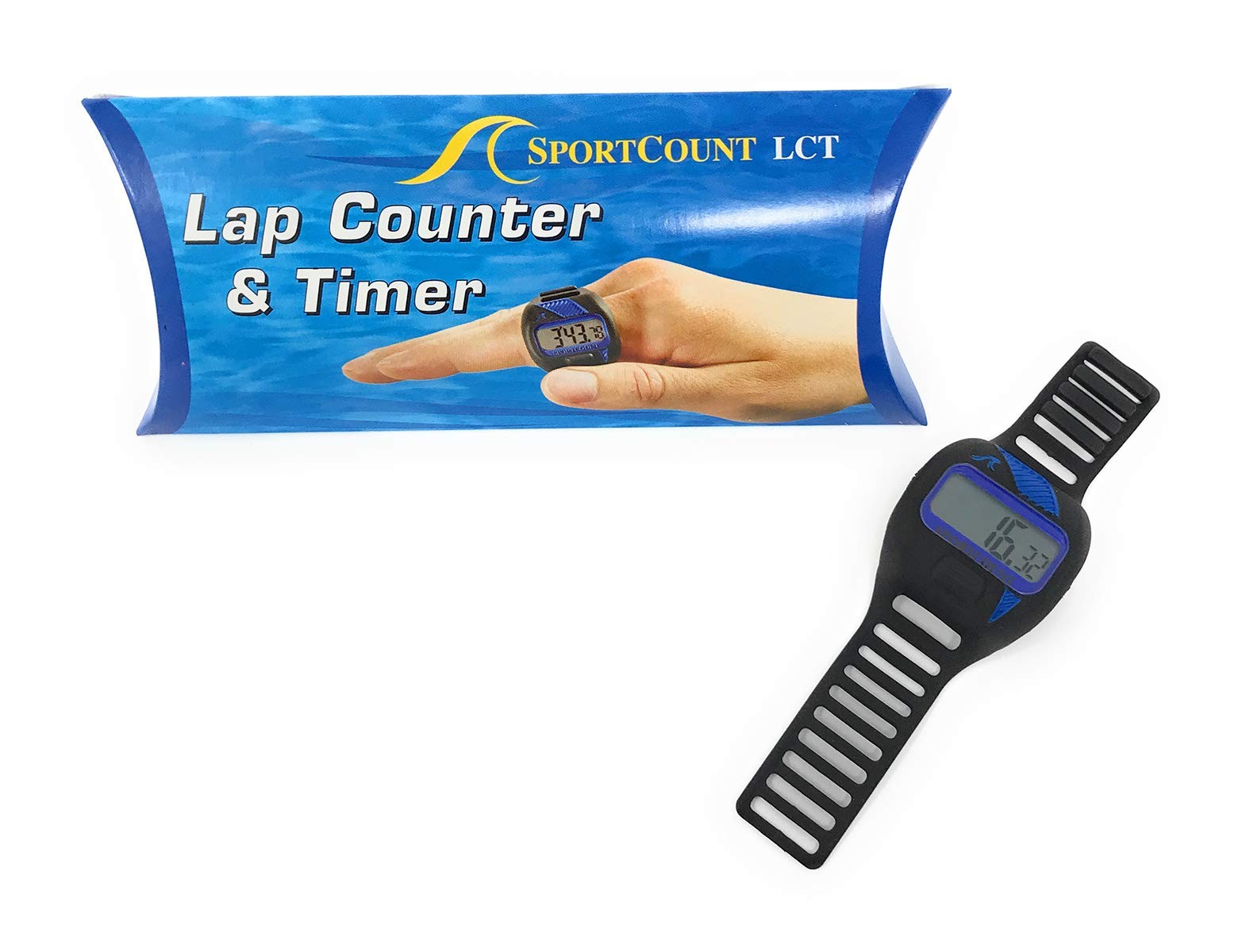 Sportcount LapCounter and Timer - Waterproof Lap Counter Timer for Swimming B...
