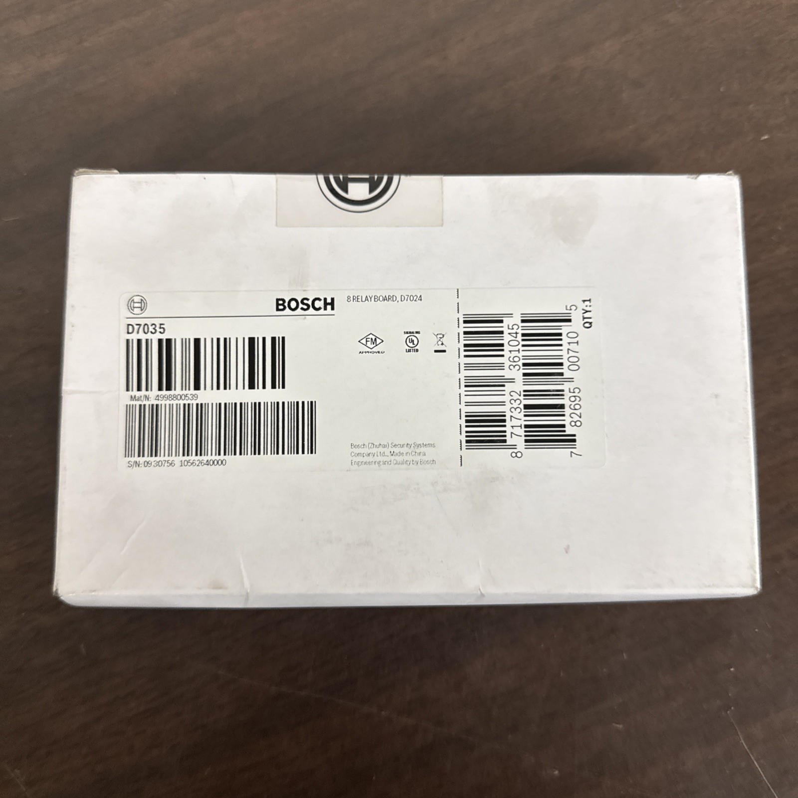 NEW Bosch D7035 Octal 8 Relay Board Module