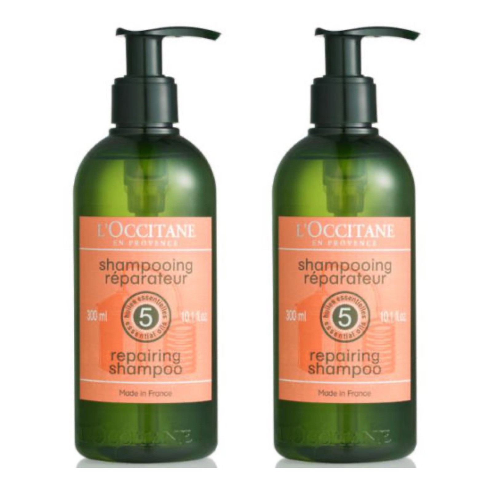 L'Occitane Aromachology Repairing Shampoo 10.1 Fl Oz Set of 2 New