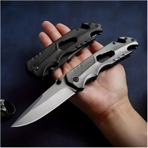 Folding Pocket Knife Stainless Steel EDC Camping Hiking Portable Tool