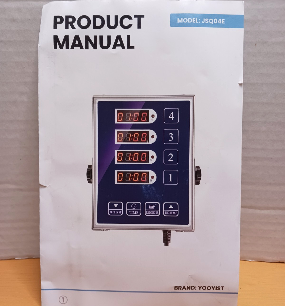 4 Channel - Commercial Kitchen Timer - LED Display / Alarm - 110v - Tested