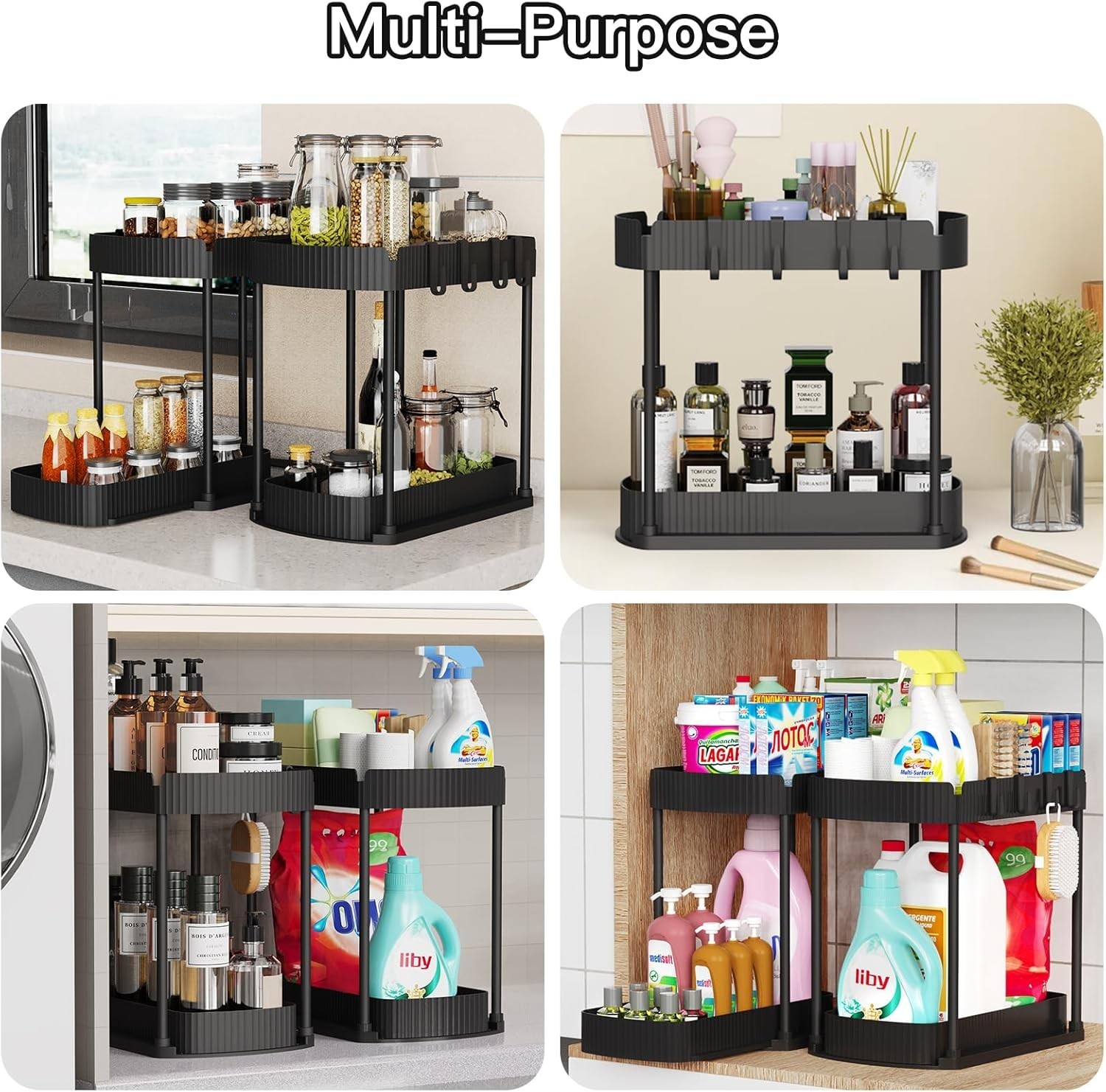 Multi-Purpose Pull-Out Storage Organizers Under Sink/Cabinet Organizers &