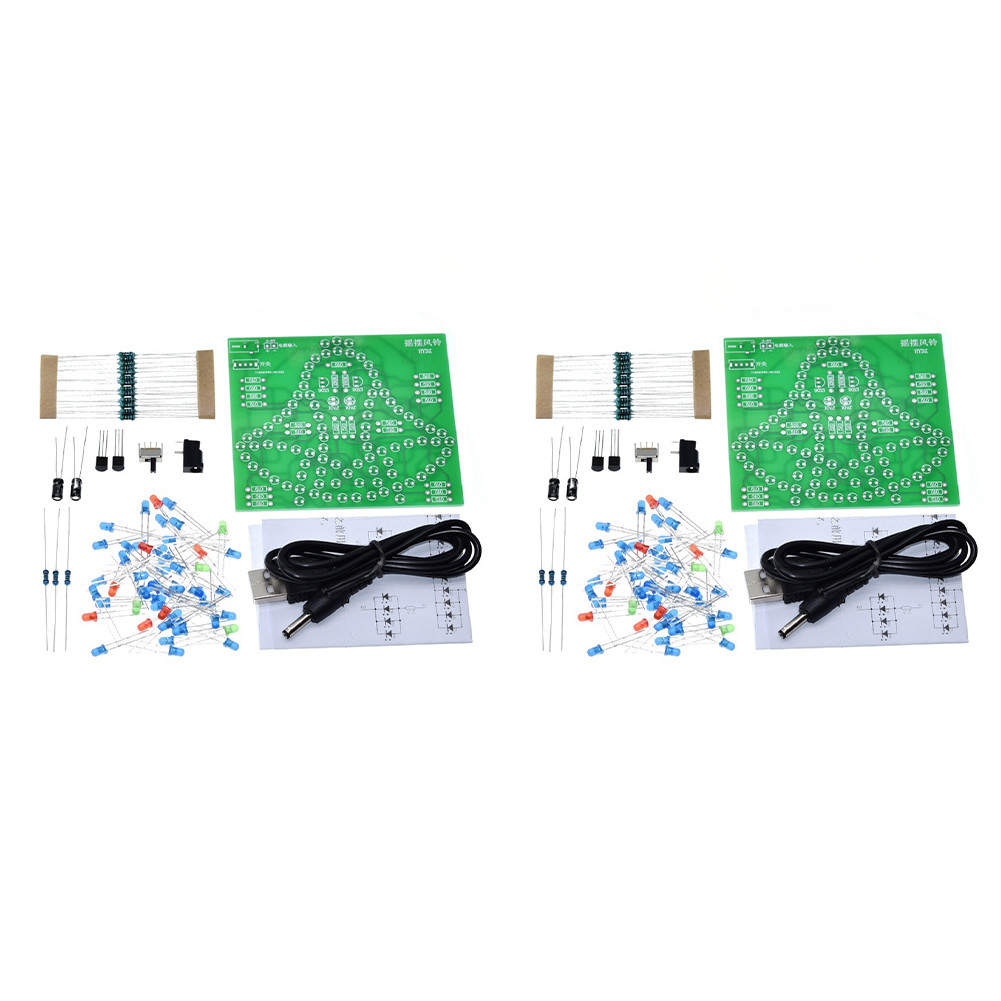 2PCS LED Swinging Chime Module Kit Electronic DIY Project for Beginners