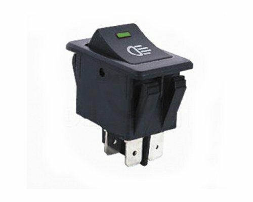 CYGUSA DPST (ON/Off) Illuminated Rocker Switch Green 35AMPS @ 12VDC